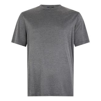 Herno T-Shirts, male, Gray, Size: L Classic Short-Sleeve T-shirt