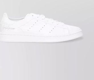 Yohji Yamamoto low top leather sneakers with perforated round toe