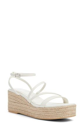 BP. Coco Espadrille Ankle Strap Platform Wedge Sandal in Ivory Vanilla at Nordstrom, Size 9.5