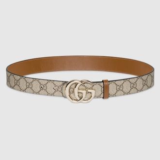 Gucci Reversible GG Marmont Belt, Size 75