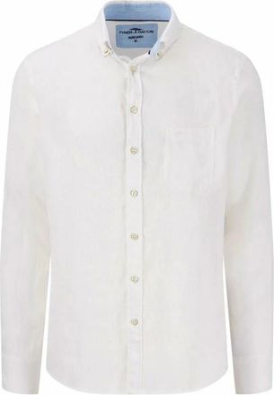 Fynch-Hatton Heren, Overhemden, Wit, Maat: 2XL