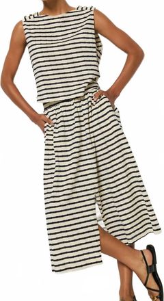 Nation Ltd Vida A-Line Skirt In Night Sky Stripe