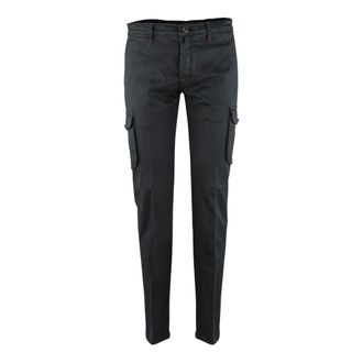 Kiton Slim-fit Trousers, male, Black, Size: W33 Lycra Ea Cargo Pant