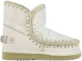 Mou Eskimo 18 Enkelboots - Dames - Winterlaarzen - Wit - 38 EU - Wol - Schoenen