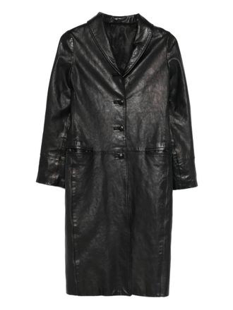 Romeo Gigli 1996-1997 buttoned coat - Black