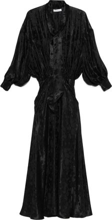 Viktor & Rolf Abito lungo con fiocco - Nero