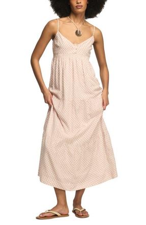 Lucky Brand Print Sleeveless Maxi Dress in Blush Ikat at Nordstrom, Size Xx-Large