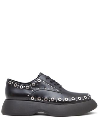 3.1 Phillip Lim Mercer leather derby shoes - Black