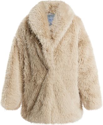 Dreimaster Dreimaster Jas van imitatiebont Dames Cr&egrave;mebeige