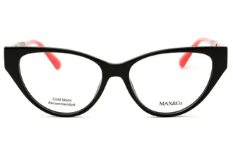 Max & Co. MO5071 Cat Eye Eyeglasses - Black