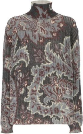Etro Oversized coltrui - Dames - Coltruien - Veelkleurig - S - Wol - Truien & Vesten