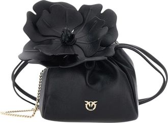 Pinko Pouch Fiore - - Bags - Donna - Nero - ONE SIZE