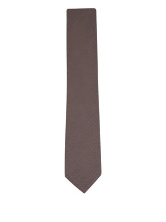 Canali patterned tie - Brown