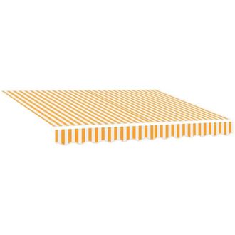 vidaXL Tela De Recambio Para Toldo Amarillo Y Blanco 250 X 200 Cm Lona Vidaxl