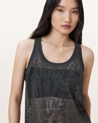 AllSaints Kaito Jacquard Tank Top