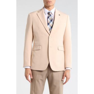 T.R. Premium Slim Fit Cotton Blend Sport Coat in Sand at Nordstrom Rack, Size Xx-Large