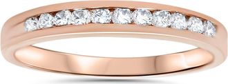 Pompeii3 1/4ct Channel Set Diamond Wedding Ring 14K Rose Gold