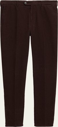 Brunello Cucinelli Mens Fine Corduroy Flat-Front Pants