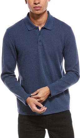 Vince Variegated Waffle Polo Shirt