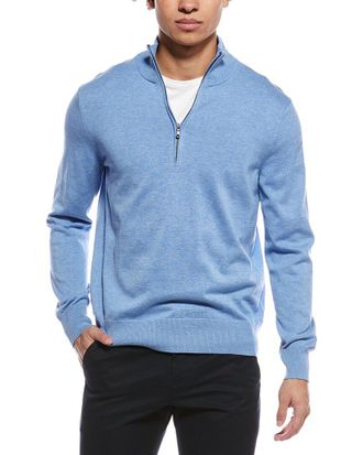 Brooks Brothers 1/2-Zip Mock Neck Sweater