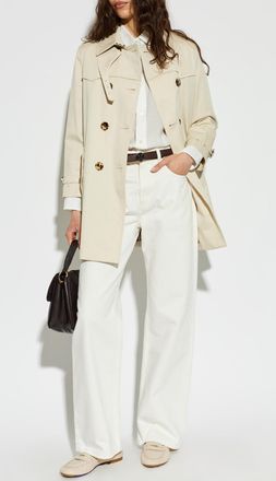 Burberry Summerside Trench Coat, Womens, Cream