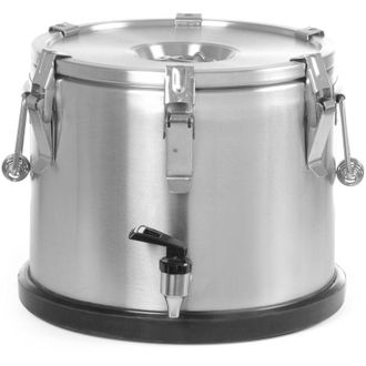 OEM Termo De Acero Inoxidable Con Grifo Para Transporte De Alimentos, 15 L - Hendi 710135