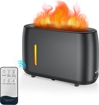 OEM Humidificador De Llama, Humidificador De Aire De 240 Ml, 3 Temporizadores Y Brillo Ajustable, Difusor De Aceites Esenciales, Control Con Control Remot