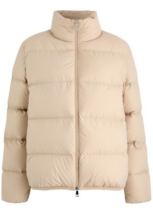 Moncler Abbadia Quilted Shell Jacket - Beige - 2 (UK 12 / M)