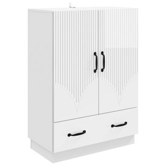 vidaXL Aparador Brillante 66 X 34,5 X 92 Cm Madera De Ingenier&iacute;a Vidaxl