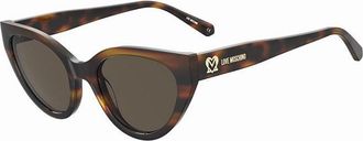 Love Moschino MOL064/S 05L/70 Womens Sunglasses Tortoiseshell Size 53