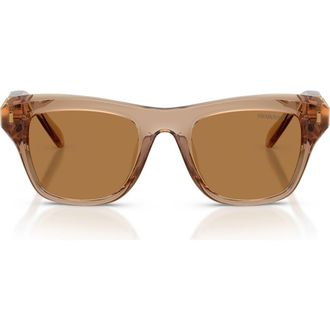 Swarovski 50mm Small Pillow Sunglasses in Transparent Beige /Bronze at Nordstrom