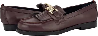 Tommy Hilfiger Merise Loafers Womens M Dark Red Round Toe Slip On HTAT828