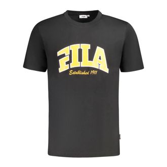 Fila T-Shirts, male, Black, Size: S Lanaken Regular Graphic Tee