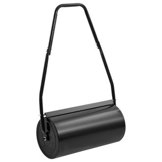 vidaXL Rodillo Para C&eacute;sped Con Mango Acero Y Hierro Negro 42 L Vidaxl