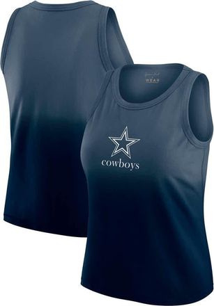 WEAR by Erin Andrews Womens WEAR by Erin Andrews x Gracie Hunt Navy Dallas Cowboys Ombre Tank Top at Nordstrom, Size X-Small