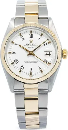 Rolex Date 34mm Pre-owned - Bianco