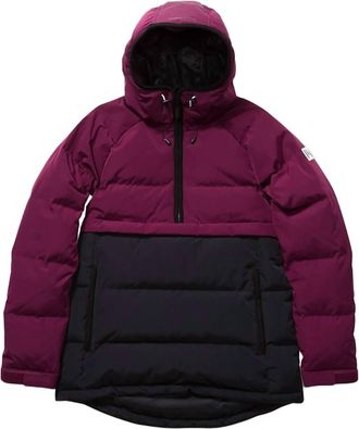 Holden Womens Side Zip Puffer Jacket In Sangria/black