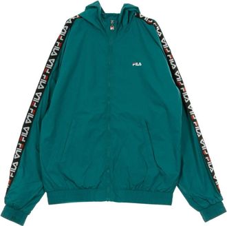 Fila Everglade Windbreaker voor Mannen - Heren - Vesten met rits - Groen - S - Hoodies & sweatvesten