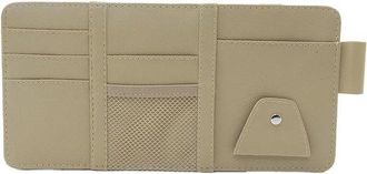 No Brand Organizador Para Parasol De Coche: Bolsa De Almacenamiento Interior Para Parasol De Coche, Organizador Con Clip Para Tarjetas De Cr&eacute;dito