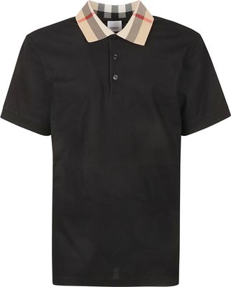 Burberry Check Collar Polo Shirt