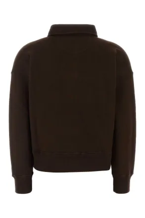 Polo Ralph Lauren Cotton-Blend Half-Zip Sweater - Brown
