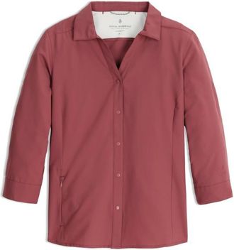Royal Robbins Expedition Pro 3/4 Sleeve Bluse f&uuml;r Damen | rot