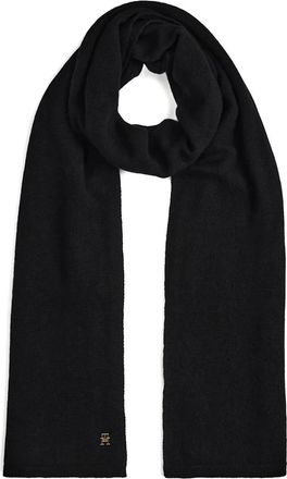 Tommy Hilfiger Sciarpa con placca logo - Nero
