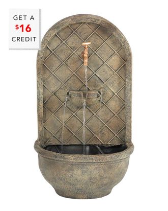Sunnydaze SunnyDaze Messina Outdoor Wall Fountain With Florentine Finish with $16 Credit