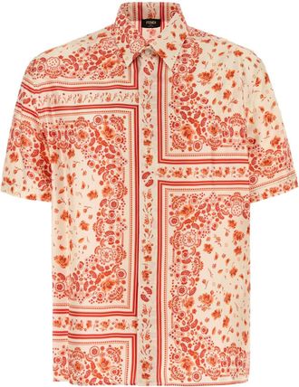 Fendi Printed Silk Shirt