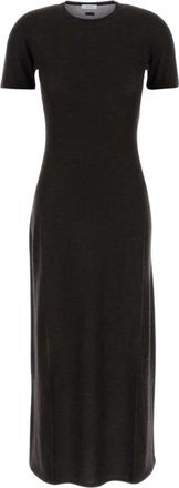 Ferragamo Darexpmel Midi Jurk - Dames - Casual kleedjes - Bruin - XS - Wol - Kleedjes