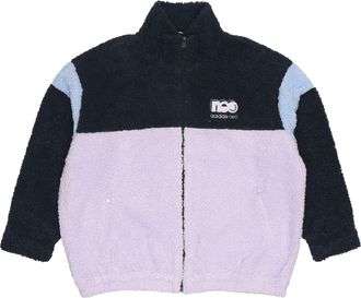 adidas (WMNS) adidas Neo Fleece Jacket Asia Sizing Purple Black Teal GU0838