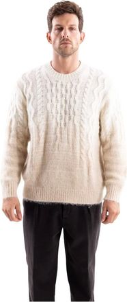 ATOMOFACTORY Jersey de cuello redondo - Knitwear - Hombre - Beige - XL
