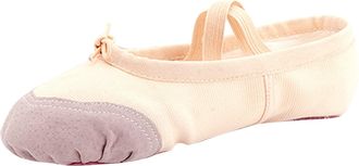 Generic Canvas Ballet Dance Shoes Girls Split Sole Ballet Shoes Professional Ballerina Flats Performance Yoga Slippers (A, 13.5 Little Child)