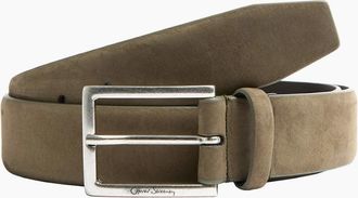 Oliver Sweeney Mens Oliver Sweeney Nubuck Belt - Green - Size: XL